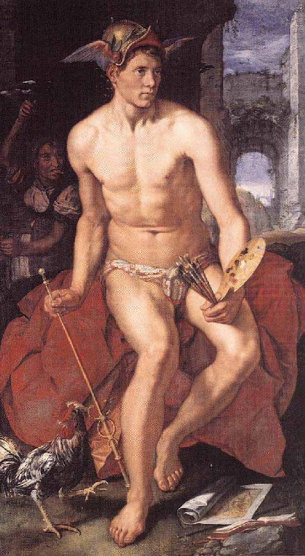 Hendrick Goltzius Mercury as personification of painting Germany oil painting art